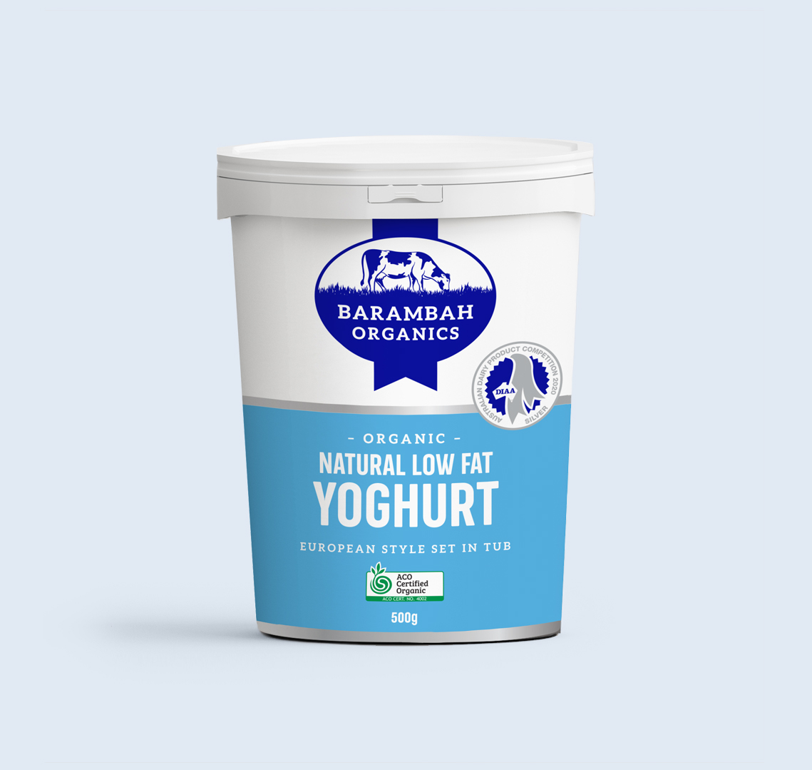 500g of Natural Low Fat Yoghurt - Natural Yoghurt - Barambah Organics